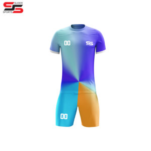 Dernier design de haute qualité pour maillots de football ensemble d'équipe complet personnalisé OEM ensemble de maillots de football respirant pour jeunes garçons - Product Image 5