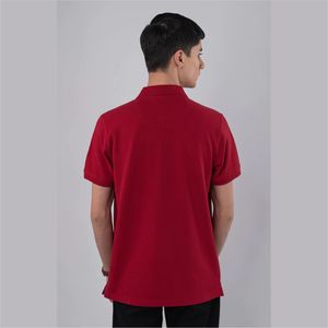 เสื้อยืดโปโลสำหรับผู้ชายเสื้อโปโลสีพื้นฤดูร้อนเสื้อกอล์ฟแห้งเร็วแขนสั้นสำหรับคนทำงาน - Product Image 6