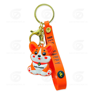 <b>Silicone</b> Stainless <b>Steel</b> Eco-friendly Cartoon Judy Animal City UV Printing Durable Non-Toxic Carabiner Keychain Pendant Custom - Product Image 2