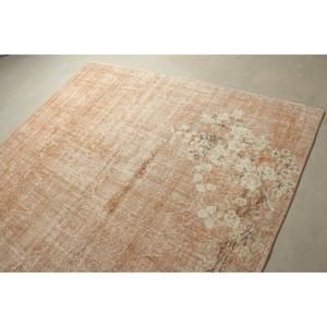 Tapis turc vintage, tapis surdimensionné 6,8x10,6 pieds, tapis ombré marron et blanc - Product Image 5