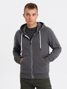 Sudadera con Capucha de Algodón Orgánico Afelpada, Extra Grande, con Cierre y Logotipo Personalizado para Hombre, Estilo Urbano, Diseño Sólido y Transpirable - Product Image 6