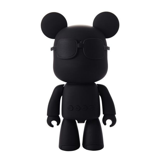 Tiny Robot Bear Cub Wireless Bluetooth Speaker with Cool Sunglasses USB FM SD for Most Cell Phone & Bluetooth Device