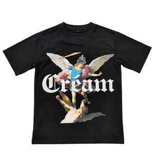 Vente en gros OEM DTG Print Tee Logo 100% Coton Hommes Regular Fit Heavyweight Character Street Style T-Shirt Anti-Shrink Stone Acid - Product Image 6
