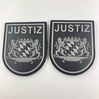 Écussons en PVC brodés à boucle et crochets pour vêtements et chapeaux, logo 3D souple pour uniformes, personnalisation par broderie, à coudre