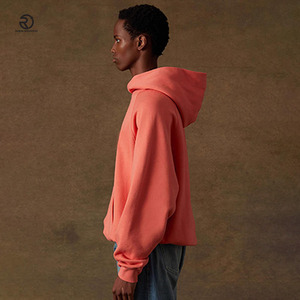 380 GSM poids lourd coton polaire hommes à capuche Logo personnalisé sans chaîne à capuche Streetwear surdimensionné hommes à capuche - Product Image 6