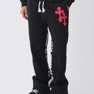 Custom 100% Cotton Lightweight for Reversible Breathable Sweat Suits Flared Jogger Suits Hoodie Plus Size 260gsm Winter - Product Image 6