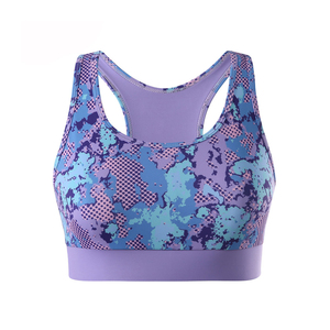 Sujetador deportivo de sublimación para mujer, sujetador deportivo para Yoga, Tops con cremallera frontal de talla grande, ropa de Fitness Sexy para gimnasio de alto impacto en Pakistán - Product Image 6