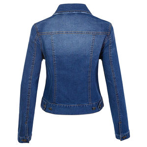 Vestes en jean pour femmes, poids lourd, chaud et épais, vente en gros de nouveaux vêtements d'hiver à la mode, denim, OEM - Product Image 2