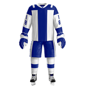 Conjunto Deportivo de Hockey sobre Hielo Personalizado de Alta Calidad 2025 con Impresión del Nombre del Equipo, Secado Rápido y Transpirable, Servicio OEM para Hombre - Product Image 1