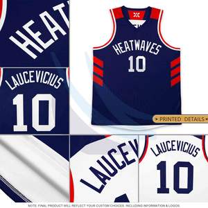 Conjunto de Uniforme de Baloncesto Reversible Personalizado para Hombre, Jersey Deportivo con Estampado Duradero - Product Image 4