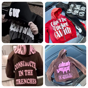 Sweat-shirt à capuche personnalisé en polaire lourde de haute qualité 460g en coton et polyester pour hommes Sweat à capuche brossé avec logo personnalisé - Product Image 5