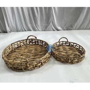 Diseño simplista Aspecto llamativo Diseño natural para decoración del hogar Vajilla Jacinto de agua Bandeja para servir - Product Image 3