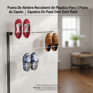 Puerta De Alambre Recubierto De Plstico Para 9 Pares De Zapatos Zapatera De Pared Over Door <b>Rack</b> - Product Image 2
