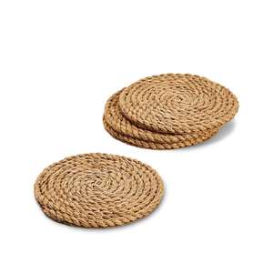 New Arrivals Jute <b>Coaster</b> High Selling Premium Quality Hand Made Natural Jute Rope <b>Woven</b> Table Top Decor Usage in Wholesale - Product Image 3