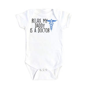 Combinaison pour nouveau-né Relax Doctors Blue, amusante et mignonne, vêtements pour bébés garçons et filles - Product Image 1