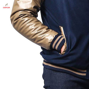 Veste d'hiver de style universitaire classique, confortable, construction solide, col montant, logo frontal, écologique, légère, texture lisse - Product Image 6