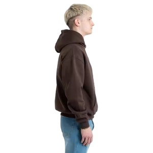 Sweat à capuche surdimensionné 100 % coton pour homme, broderie strass, style français 3D, polaire hiver anti-rétrécissement, service OEM - Product Image 4