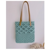 Premium femmes macramé fronde croix corps tissé à la main sac de paille à la main sac de rangement polyvalent marron foncé pour les mariages fêtes