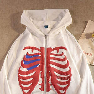 Nouveauté 2025 Sweat à capuche zippé en spandex avec logo personnalisé brodé pour femme Respirant Coupe-vent Séchage rapide Impression gonflée Hiver - Product Image 3