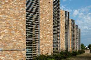 Vàng quartzit hiện đại chống acid sổ cái đá tường ốp tự nhiên chia mặt Veneer Panels cho ngoại thất và nội thất - Product Image 5