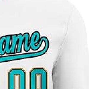 Custom teal varsity <b>jacket</b> personalized two tone letterman teal and <b>white</b> bomber custom team apparel - Product Image 4