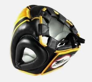 Casco de Seguridad de Cuero Hecho a Medida de Alta Calidad, para Boxeo, Muay Thai, MMA, Entrenamiento Deportivo, Doble Visera, Protector de Cabeza Personalizado - Product Image 3