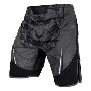 Short d'entraînement MMA durable et confortable pour des entraînements intenses en noir avec un design moderne - Product Image 1