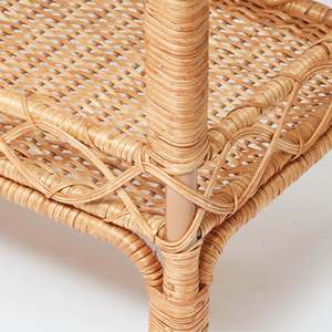 Carrito de almacenamiento de ratán Giovanni Carrito de barra elegante con material de ratán duradero - Product Image 5