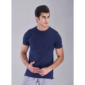 T-shirts décontractés pour hommes 100 % coton de haute qualité, à manches courtes, imprimés sur mesure, respirants, séchage rapide, couleur unie, 180 grammes, pour l'été - Product Image 1