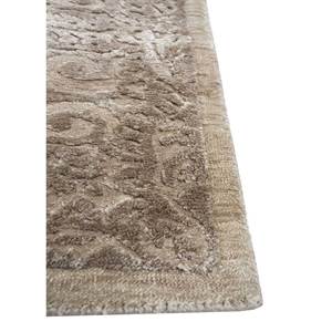 Woven Gems Hand Knotted Silk <b>Rugs</b> Grey Black Aips-1005 Classic <b>Boho</b> Large Rectangle Geometric for Home for Living Room Hallway - Product Image 4