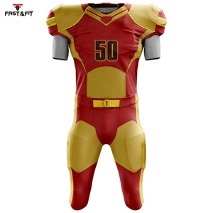 Uniformes de football américain unisexes de conception professionnelle en polyester de maillot de football américain unisexe sur mesure - Product Image 2
