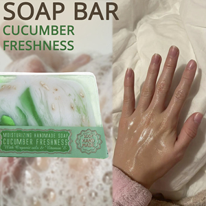 Savon Nettoyant Rafraîchissant au Concombre 2026 – Hydratation Intense Corps et Visage 80g – Marque Privée OEM ODM – Meilleures Ventes - Product Image 3