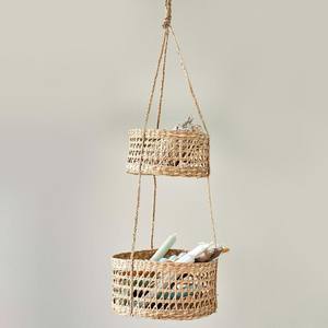 Cestas de almacenamiento de pasto marino, cesta colgante de pasto marino para frutas, contenedor de frutas y verduras, estante - Product Image 1