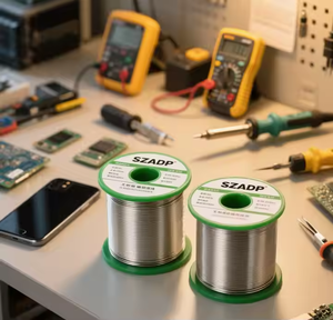 SZADP Hoogwaardige ROHS Soldeerdraad 0,6mm 0,8mm 1mm 2mm Sn99,3% Cu0,7% Loodvrij Soldeerdraad Super Tin Soldeerdraad - Product Image 1