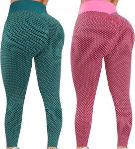 Leggings de mujer con estampado de sublimación digital personalizado de cintura alta, accesorio de moda para mujer - Product Image 3