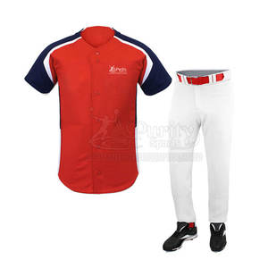 เครื่องแบบเบสบอลน้ำหนักเบามาใหม่วัสดุที่ดีที่สุดเครื่องแบบเบสบอลสไตล์ใหม่ผลิตในปากีสถาน - Product Image 1