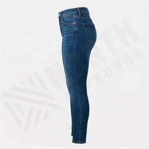 <b>Women</b> Cotton Customized Color Curvy High <b>Stretch</b> Skinny <b>Jeans</b> 2025 Breathable Street Wear Fashion Denim Pant OEM Service Style - Product Image 3