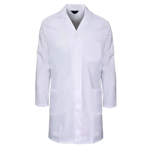 Bata de laboratorio con el mejor diseño Bata de laboratorio blanca de laboratorio médico de manga larga con personalizada para hombres - Product Image 4