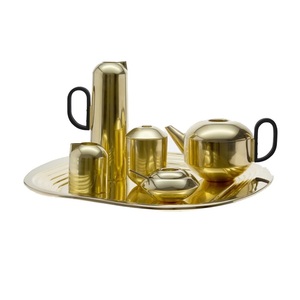 Pots à thé et à café en métal gravés avec une finition polie brillante pour la décoration de la table et les accessoires de vaisselle - Product Image 6