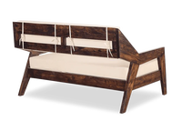 Kusum Art Sheesham-Holz Ledersofa-Set für Wohnzimmer, Hotel, Restaurant, Lager, Villa, Esszimmer, Modernes Design, Exportqualität