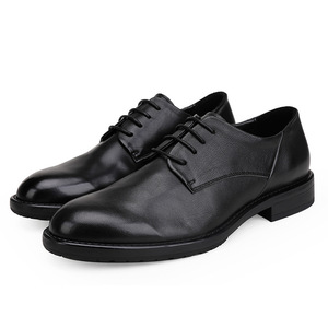 Chaussures Derby en cuir de vachette de qualité supérieure avec doublure respirante et talon résistant à l'usure, chaussures habillées pour hommes, chaussures de tous les jours - Product Image 1