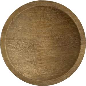 Bol en bois de paulownia sculpté à la main Bol en bois pour affichage décoratif sur table basse (11.8 pouces) - Product Image 4