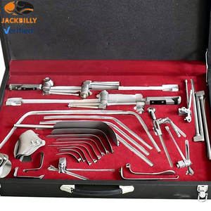 Juego completo de retractor Thompson de acero inoxidable de alta calidad con múltiples cuchillas y componentes de marco para una retracción de precisión - Product Image 5