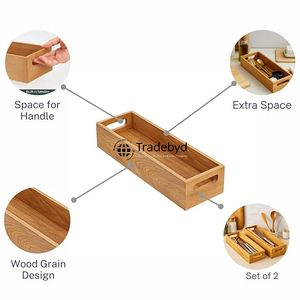 Bandeja de madera de lujo Tradebyd, bandeja decorativa hecha a mano para servir té, café, aperitivos, fiesta de boda y elegante - Product Image 4