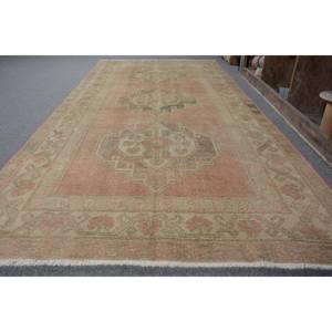 Alfombra de área grande turca vintage estilo clásico beige lana de 44x97 pies con respaldo de látex patrón abstracto para habitación de adolescentes - Product Image 4