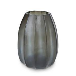 Florero de vidrio de color rojo con marco de metal con acabado dorado, jarrón inferior de Decoración de mesa - Product Image 5