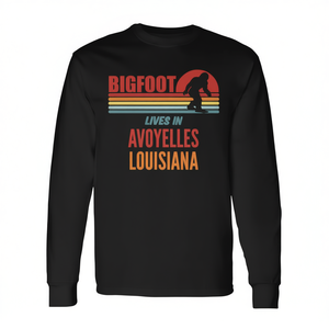 T-shirt à manches longues avec motif Bigfoot dans la paroisse d'Avoyelles, Louisiane – Produit promotionnel de qualité supérieure - Product Image 2
