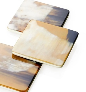 100% Top Quality Ox horn Coaster <b>For</b> Coffee Tea Beer Coaster <b>For</b> Multi Use Hotel Restaurant Home Table <b>Decor</b> <b>Kitchen</b> <b>Item</b> - Product Image 3