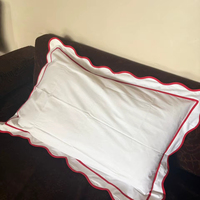 Housse de coussin carrée moderne de luxe à motif floral réversible en lin, imprimée à la main, en polyester uni, pour la maison et l'hôpital