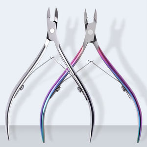 Tijeras para cortar cutículas de uñas, herramientas de pedicura de acero inoxidable, removedor de piel muerta, alicates para Podología de uñas de los pies - Product Image 1